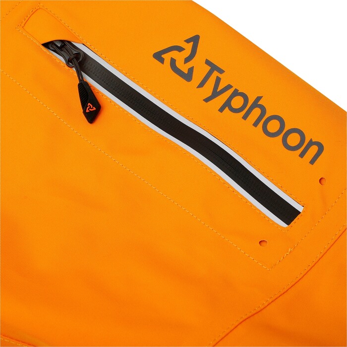 2024 Typhoon Mens Sea Kayak Hinge Entry Drysuit 100200-0016 - Tangerine / Grey